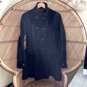 Ladies Guess Velvet Pea Coat with Velvet details